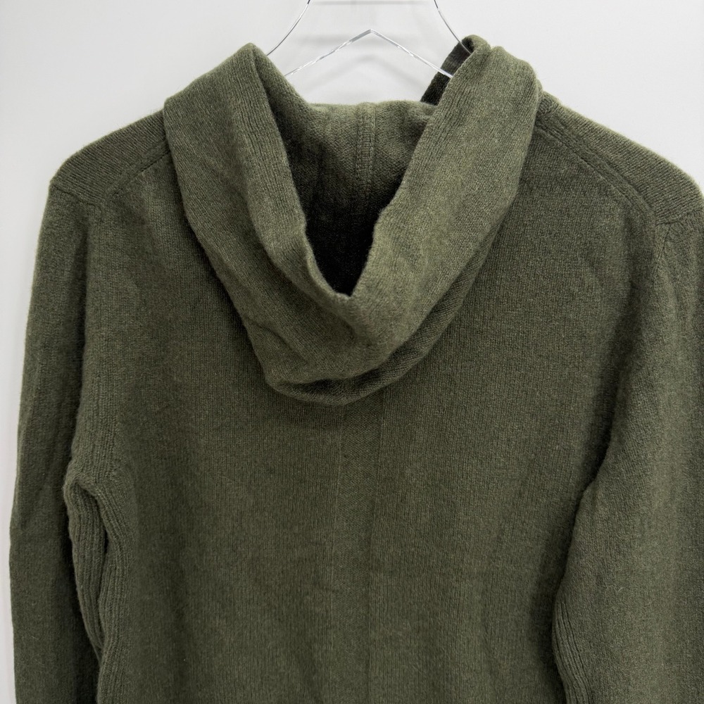 Rick Owens Gethsemane Cashmere Wool Sweater Womens XL Hoodie Green - Picture 5 of 10